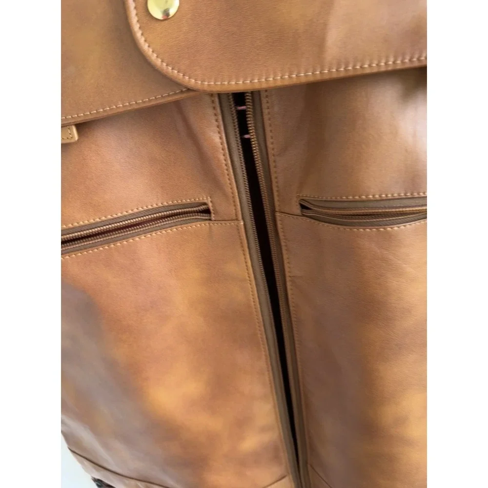 Vintage Leather Garment Bag